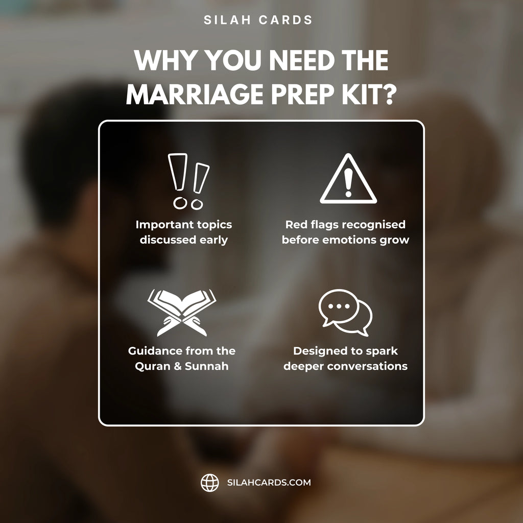 Muslim Marriage Prep Kit: Islamic Conversation Cards & Reflective Journal
