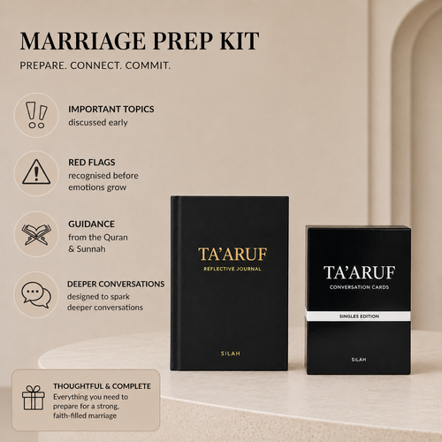 Muslim Marriage Prep Kit: Islamic Conversation Cards & Reflective Journal